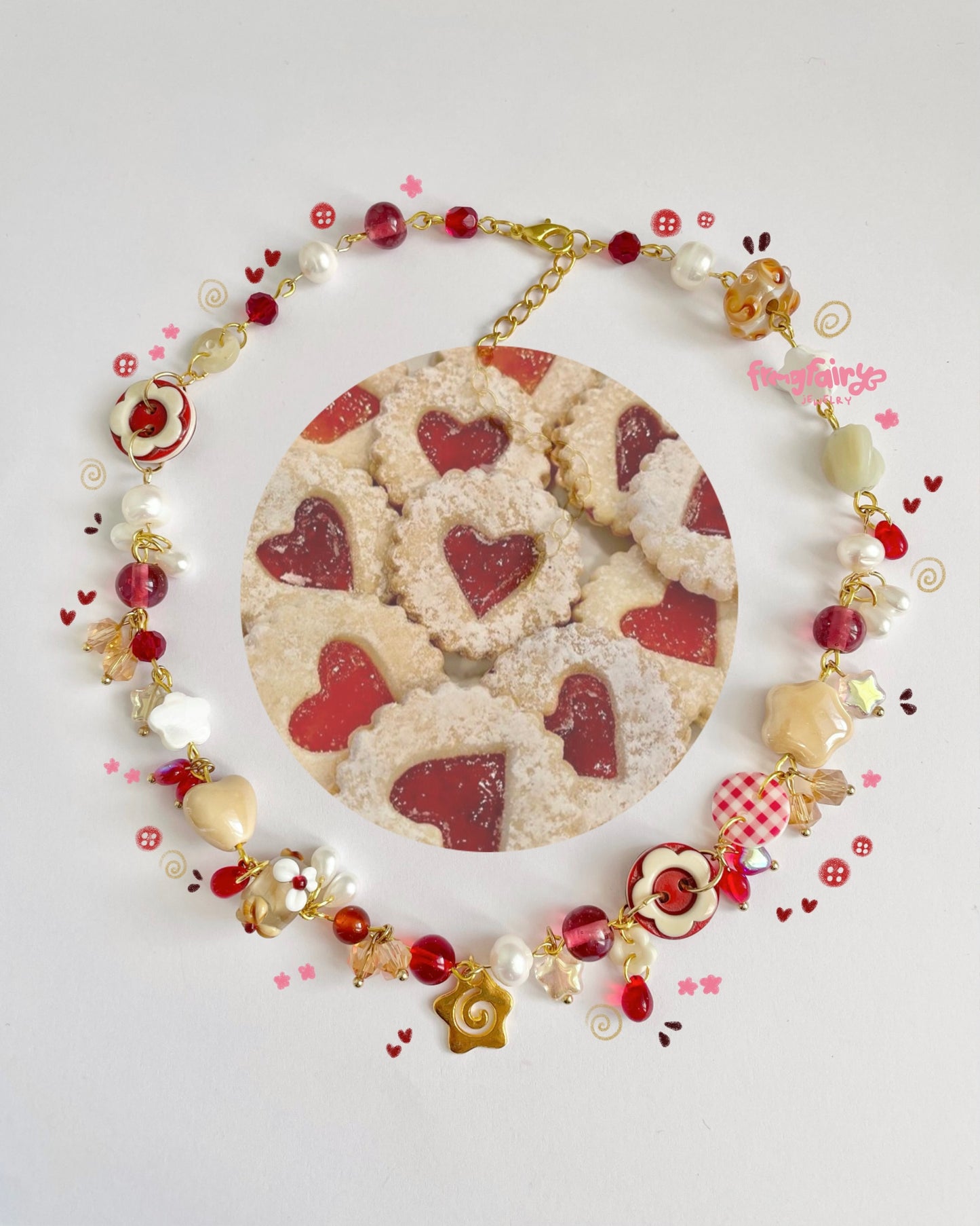 jam cookie necklace