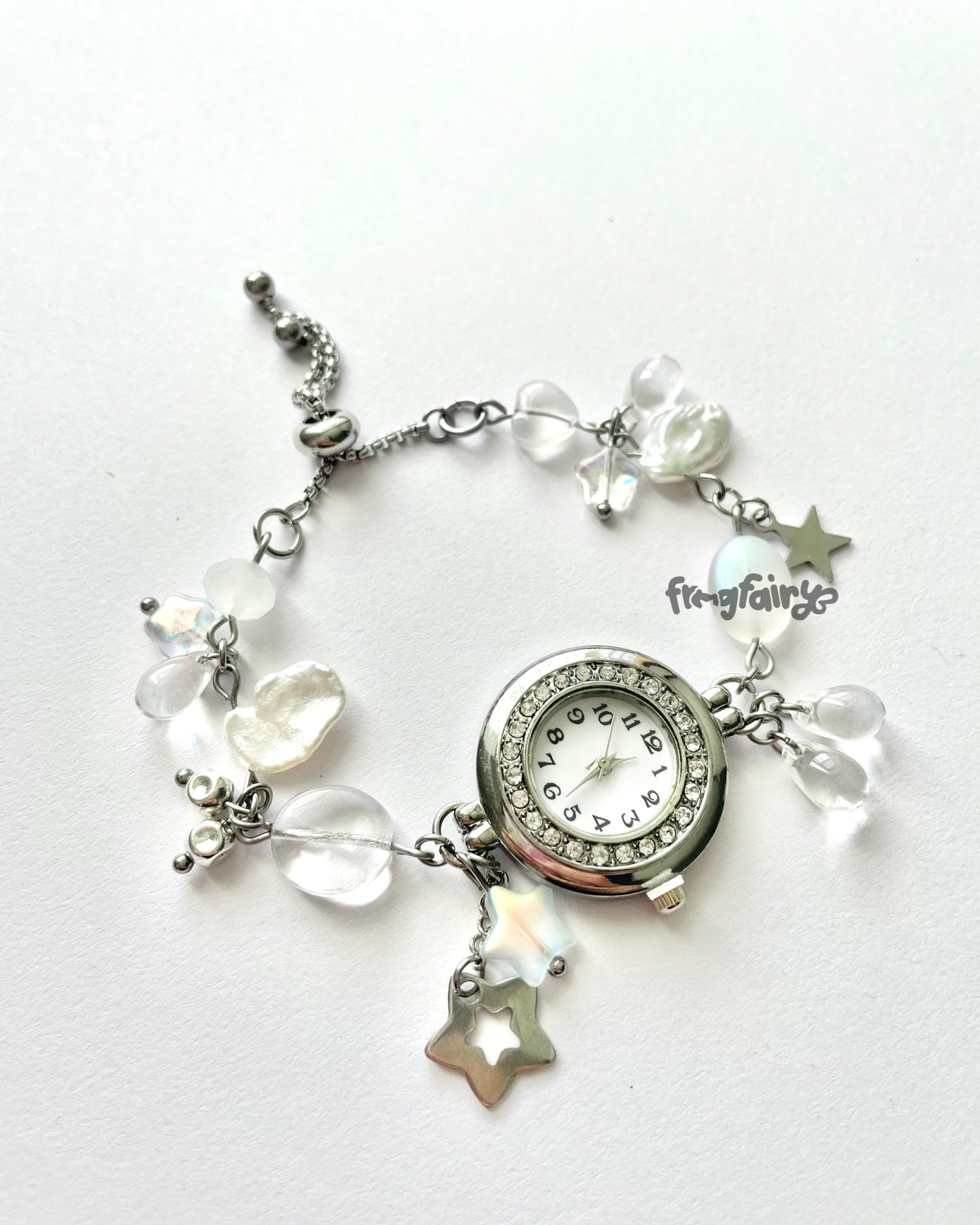 lace pearl watch bracelet