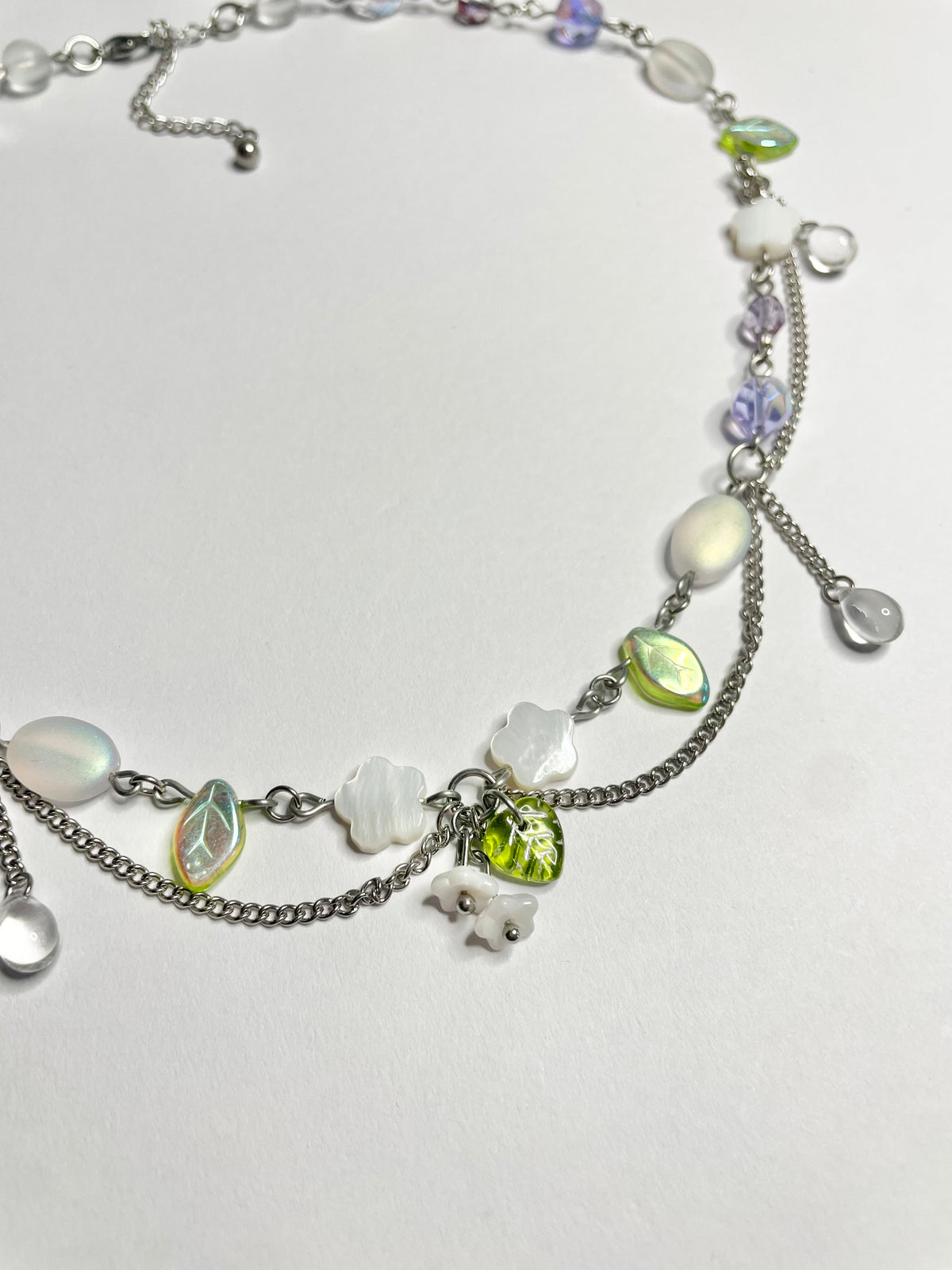 baby’s breathe necklace