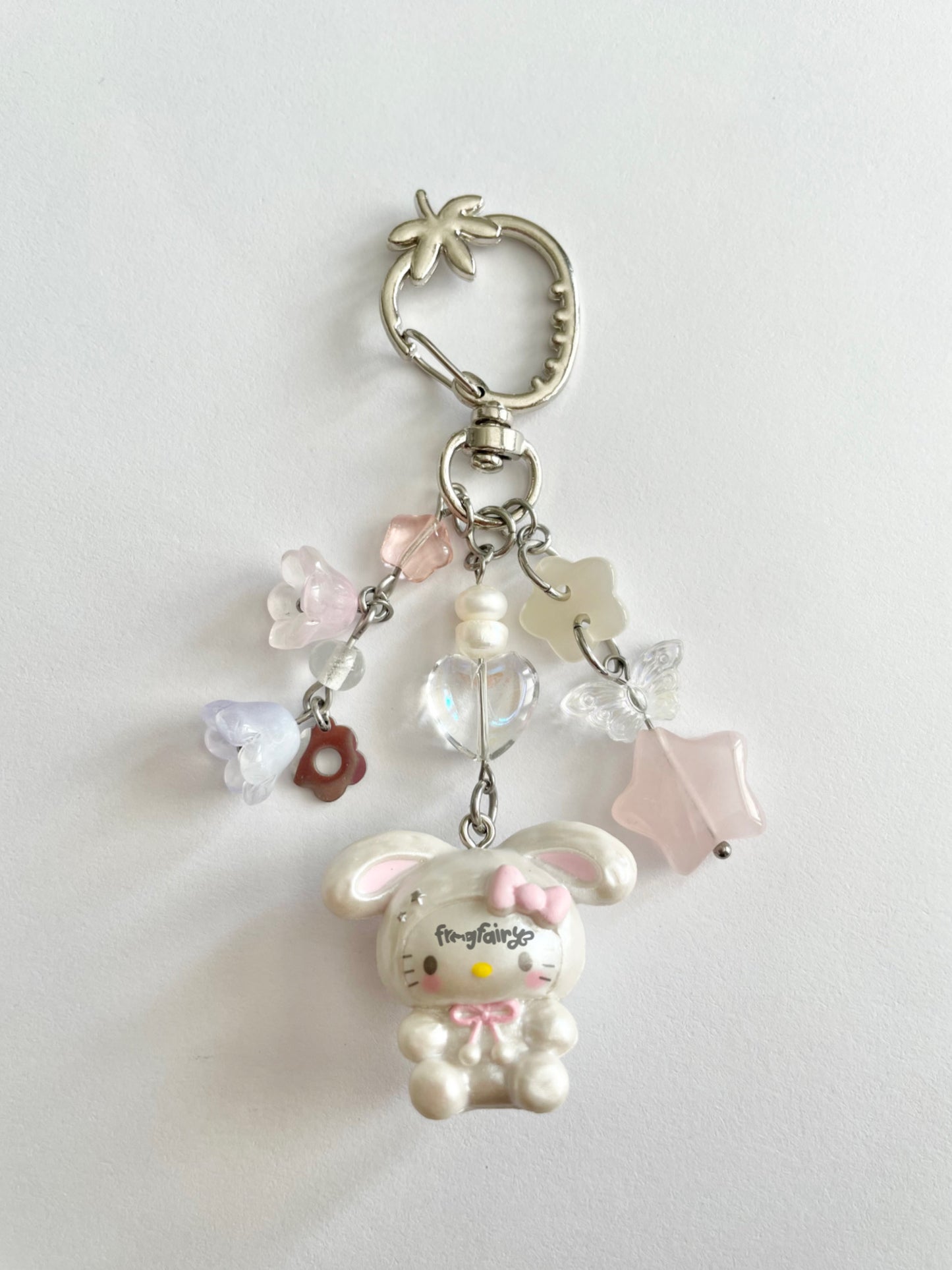 strawberry bunny keychains