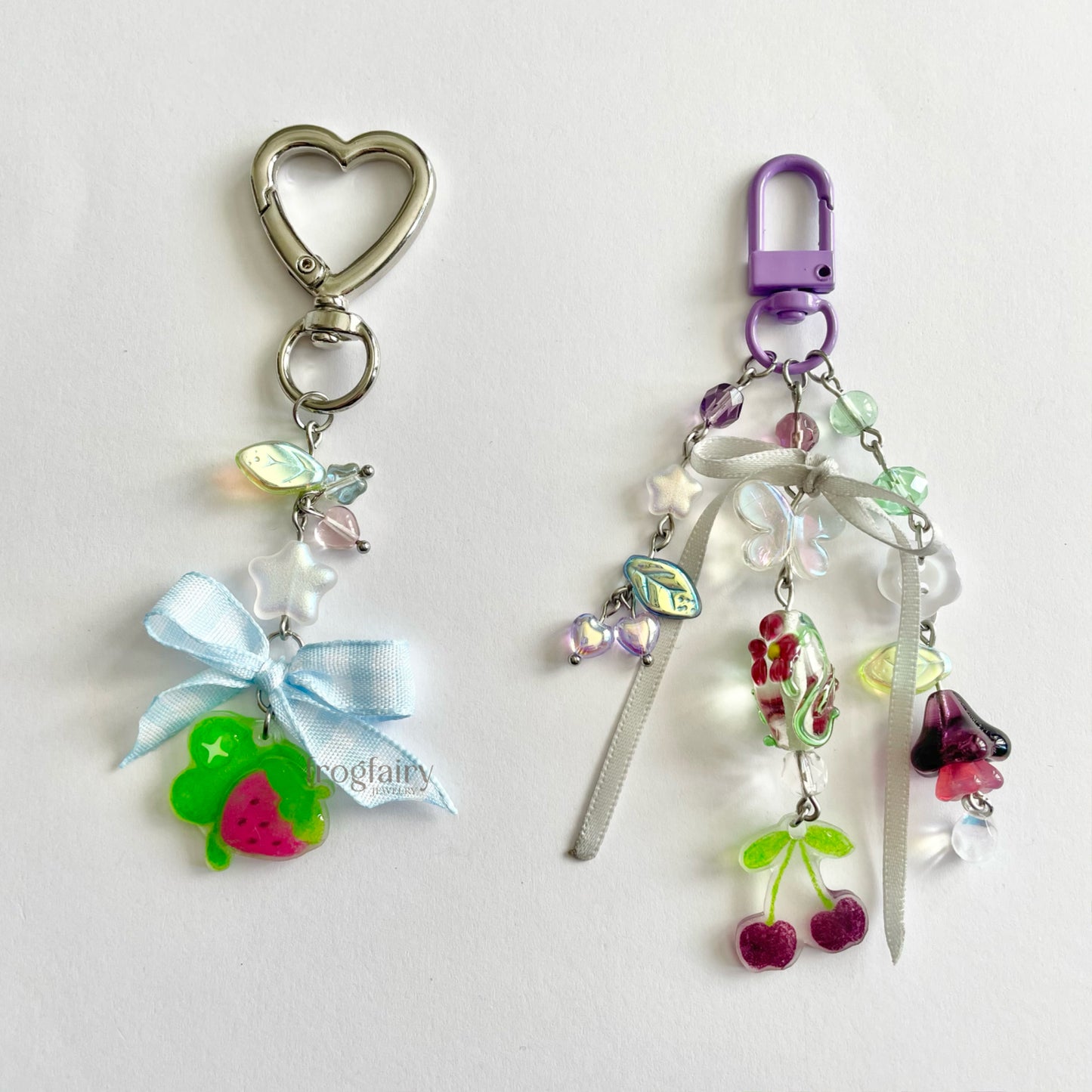 fruit picnic keychains