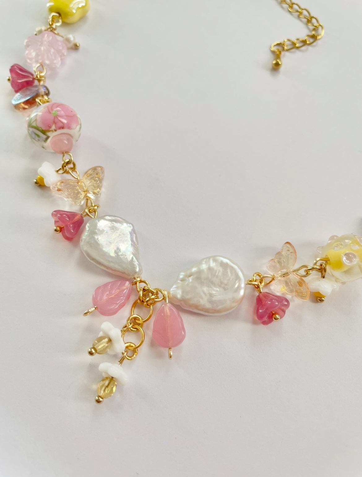 rosy maple moth necklace