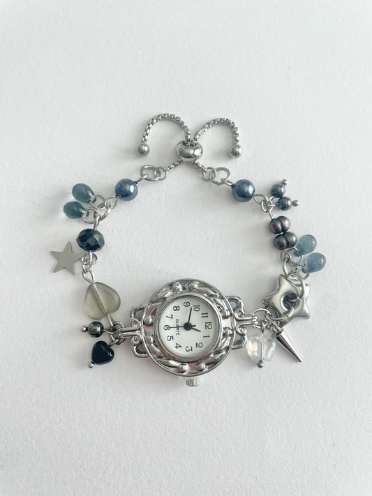 silver star watch bracelet