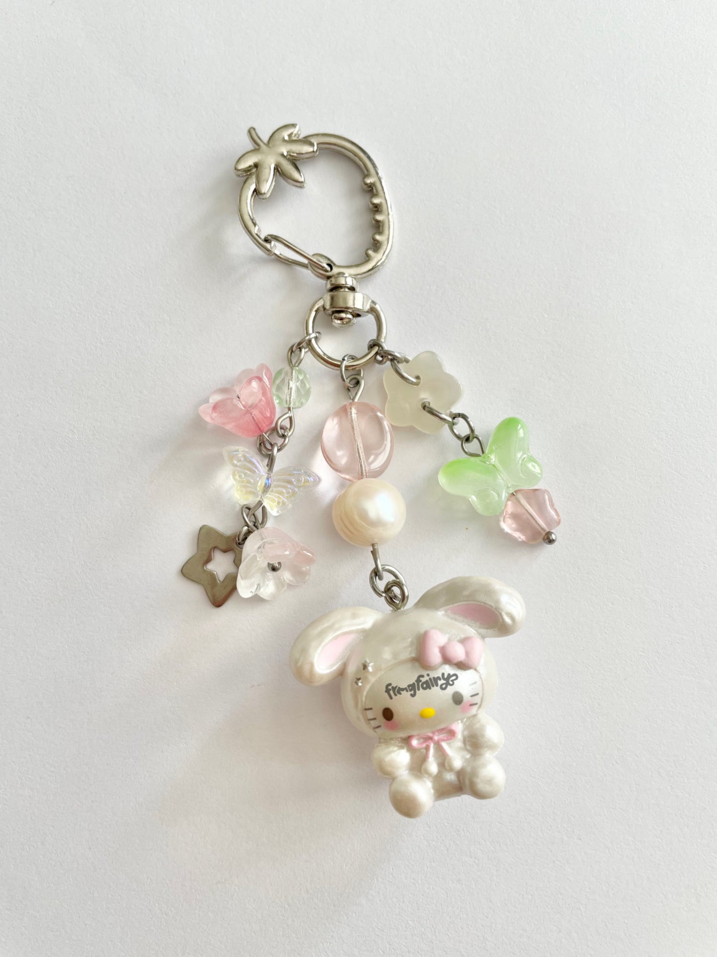 strawberry bunny keychains