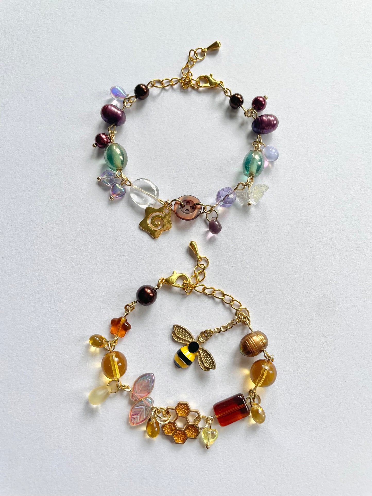 gold charm bracelets