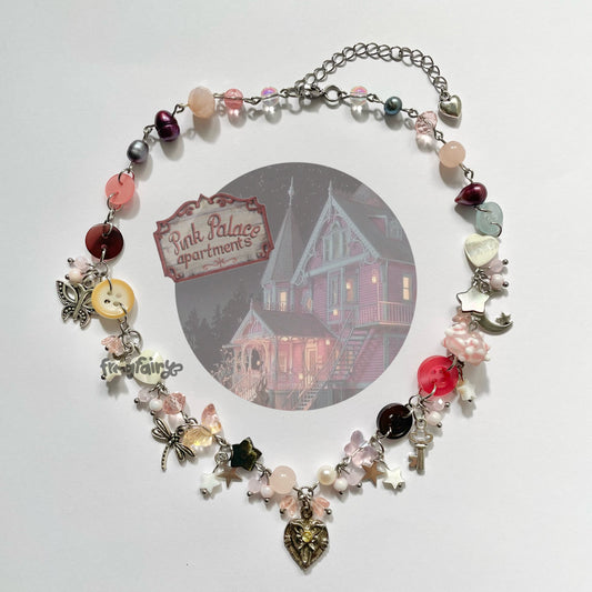 pink palace apartments necklace