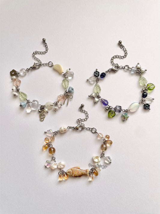assorted bracelets (silver)