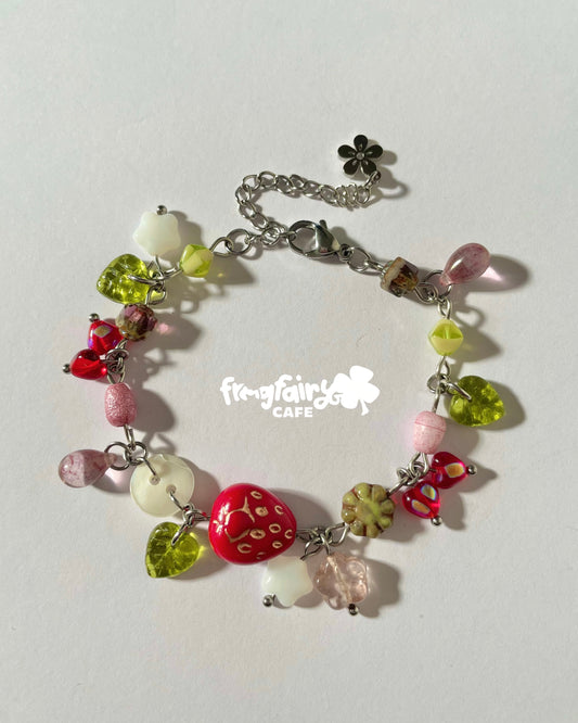 strawberry matcha bracelet