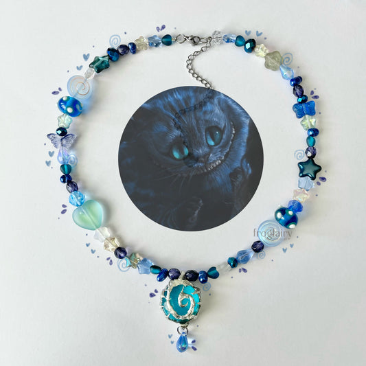 cheshire cat necklace