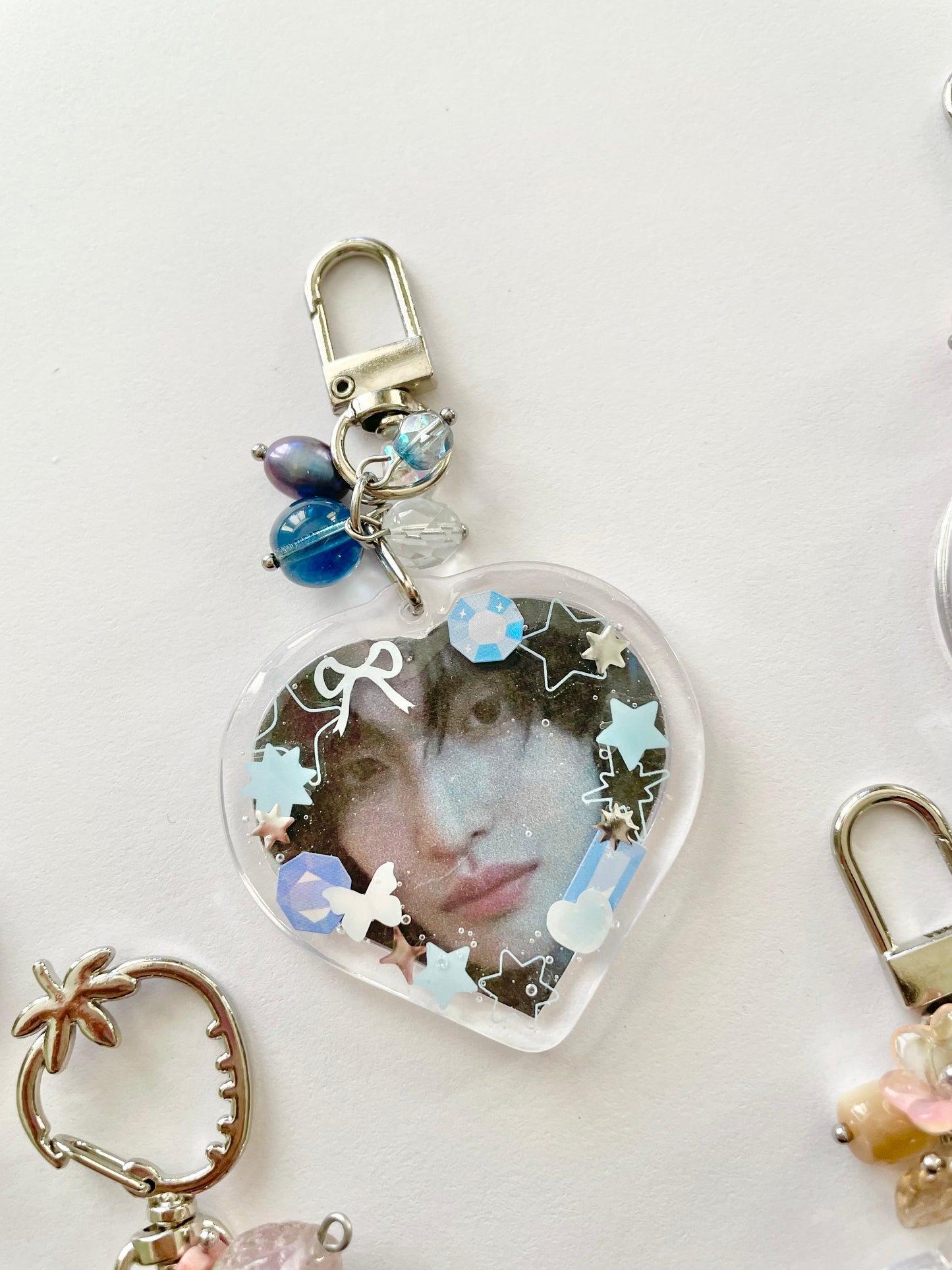 kpop boy group keychains (assorted)