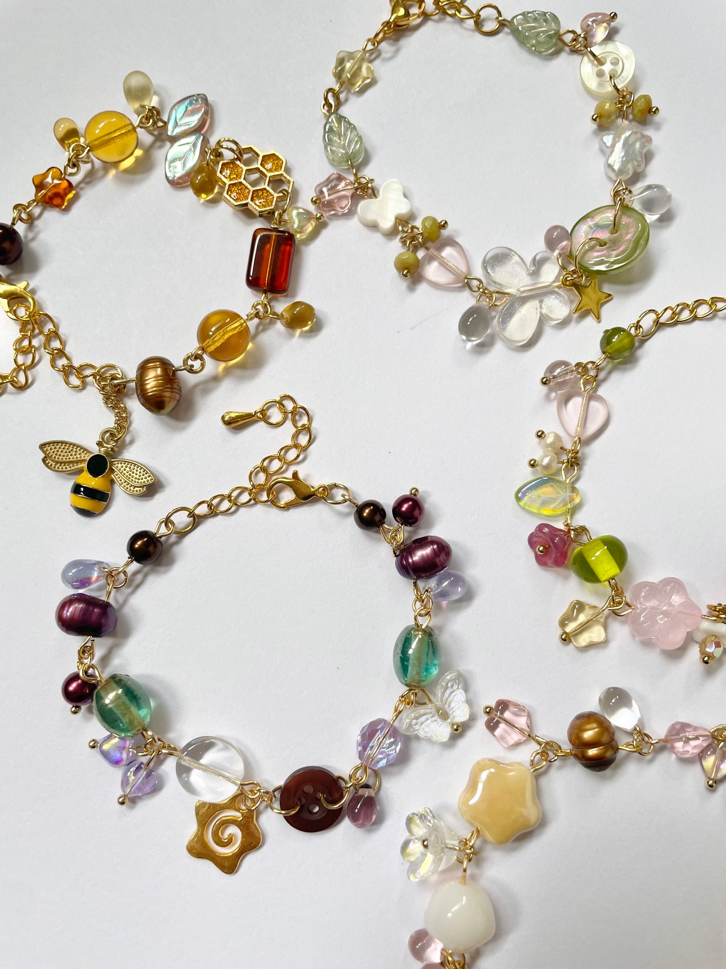 gold charm bracelets