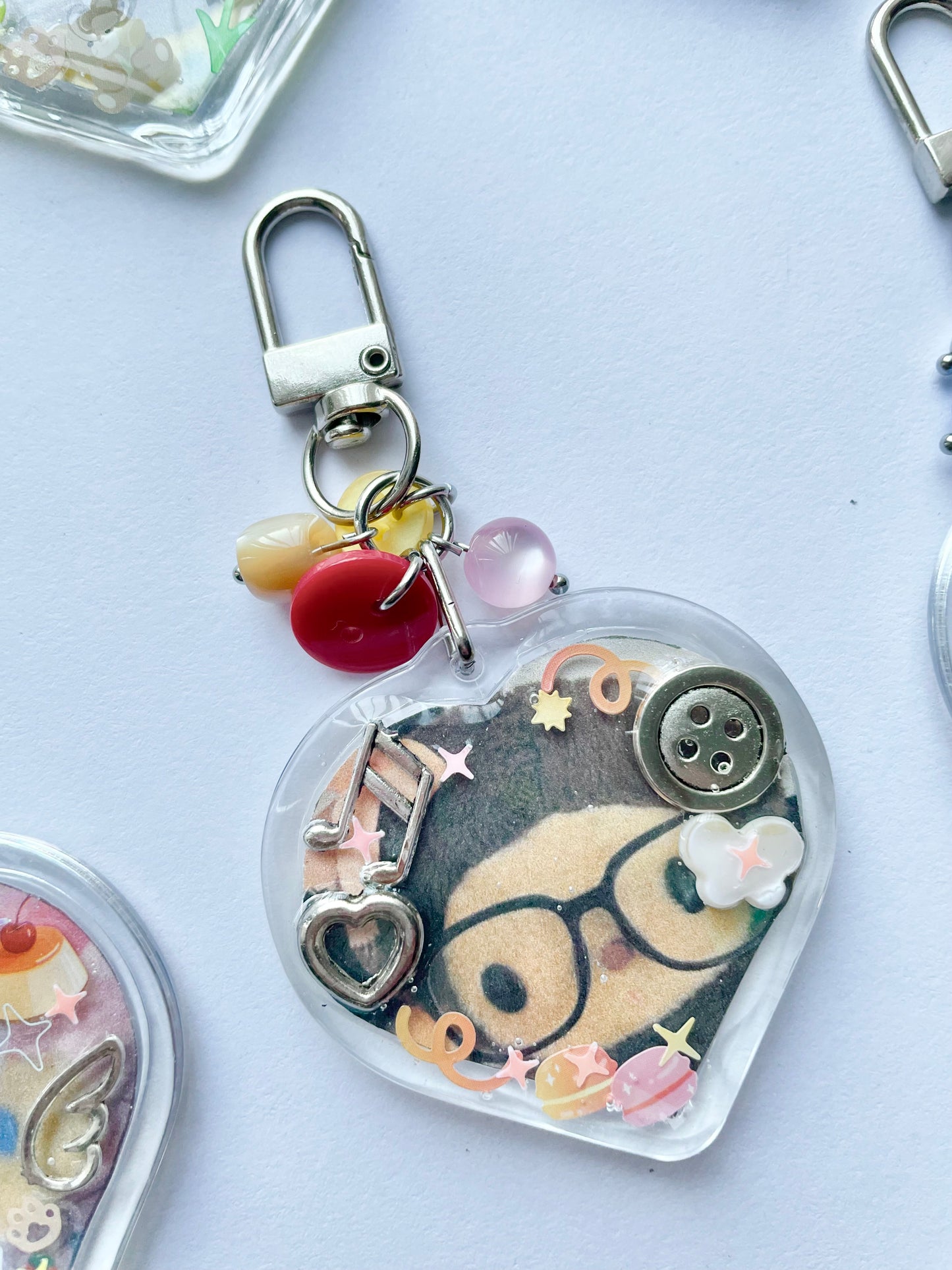 cat and creature keychains