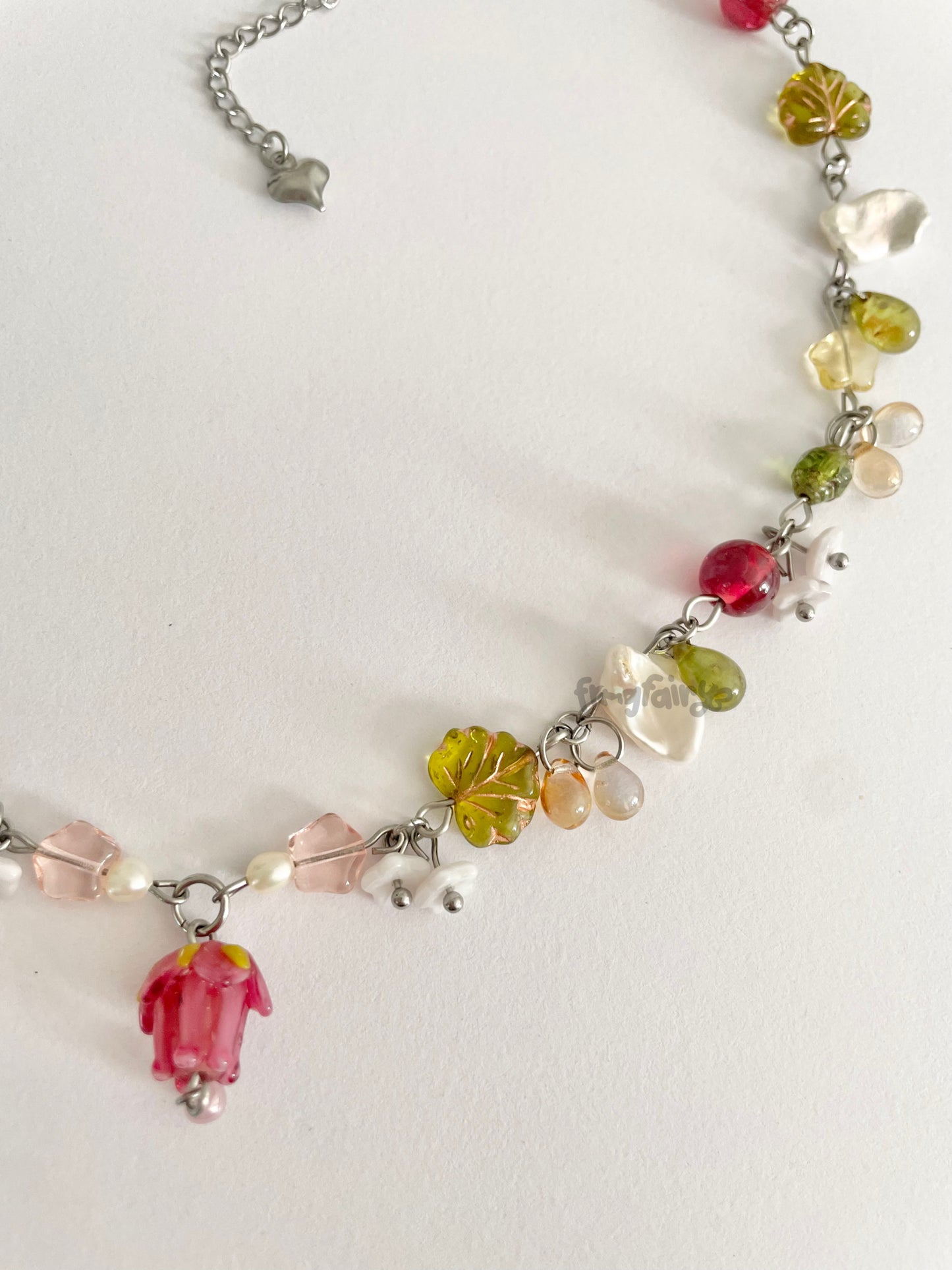 rosebud necklace