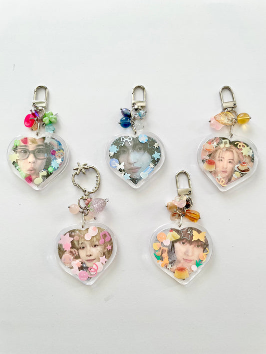 kpop boy group keychains (assorted)