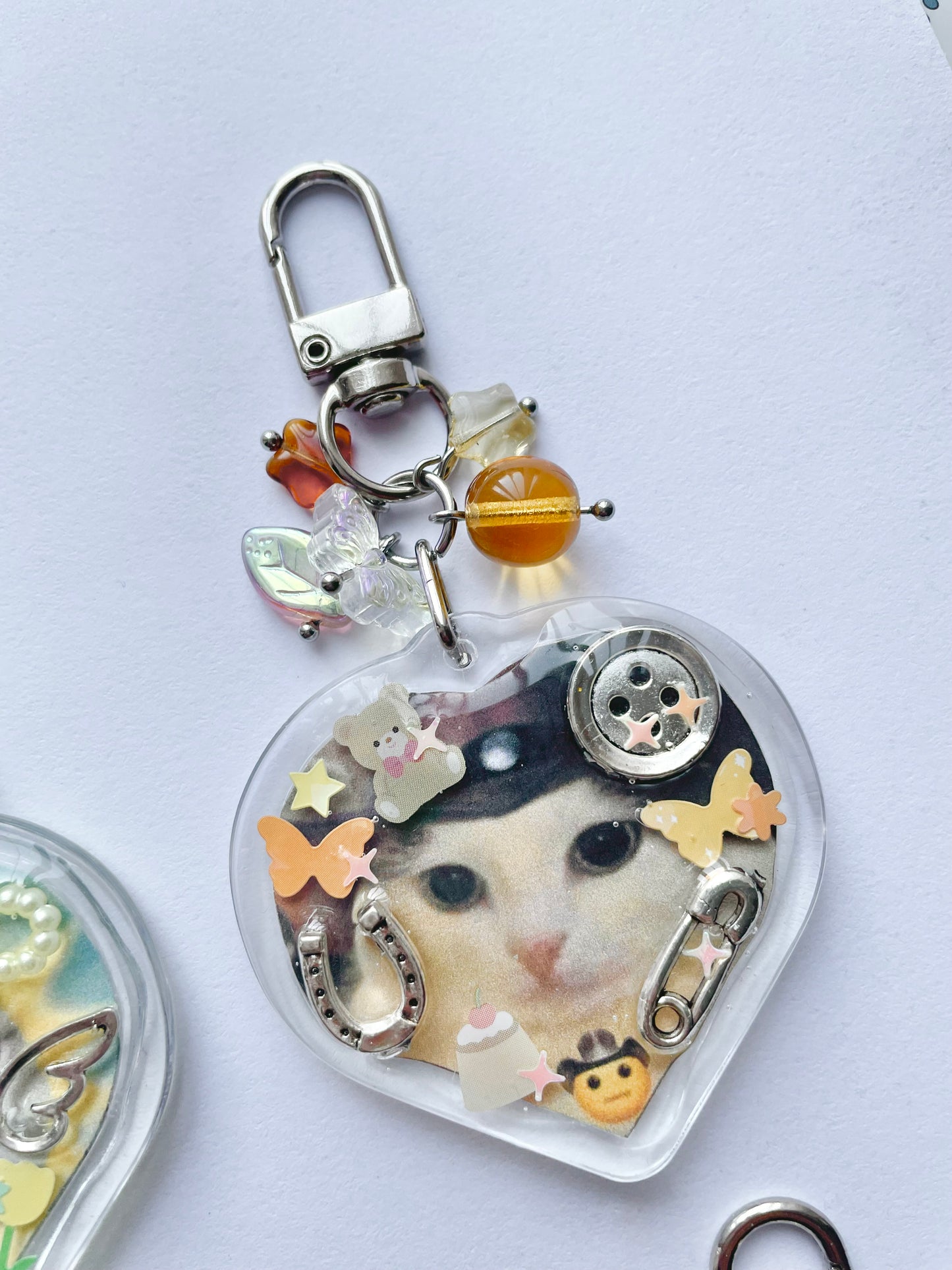 cat and creature keychains
