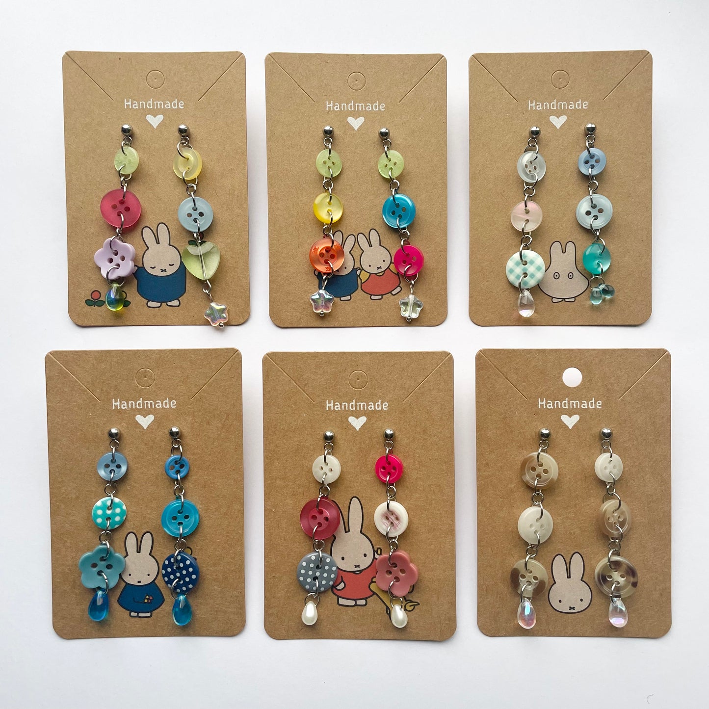 Button Earrings