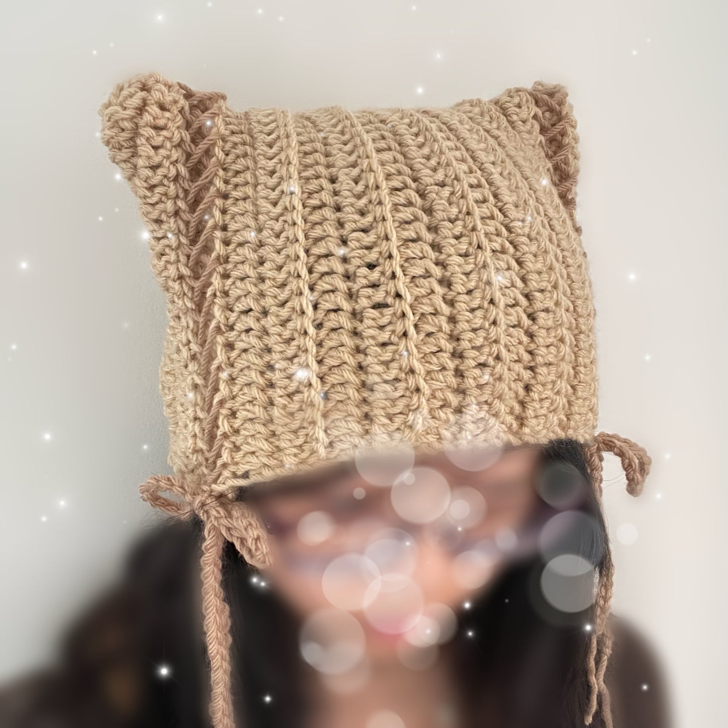 Laced Bow Cat Hat