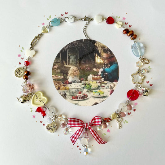 mad hatter’s tea party necklace