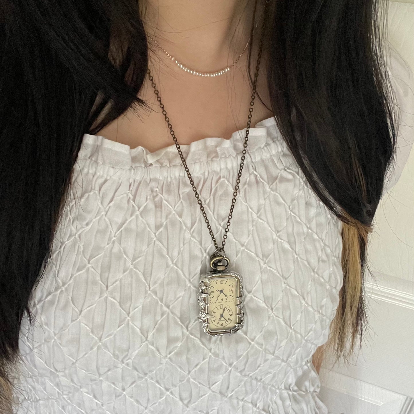 white rabbit necklace