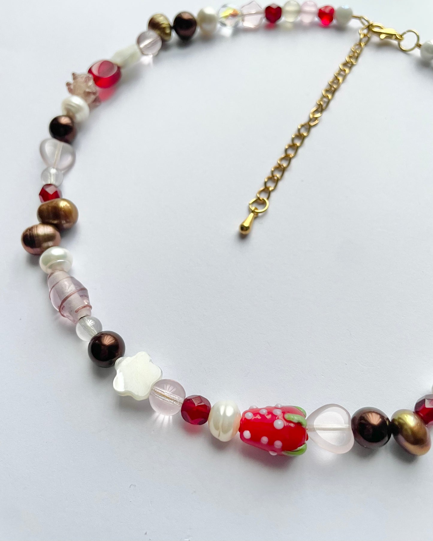 chocolate covered strawberries necklace